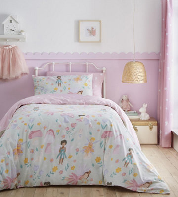 Charlotte Thomas Pink Fairyland Duvet Cover Set Reversible With Pillowcases Single