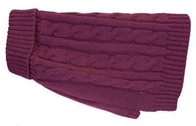 Charlton Cable Knit Deep Berry Sml Price Comparisons | Compare The Build