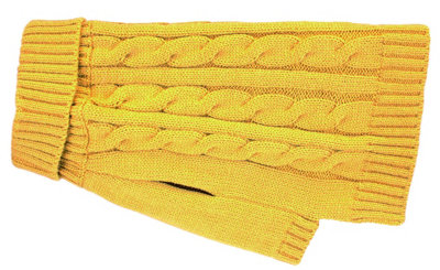 Charlton Cable Knit Mustard Sml Price Comparisons | Compare The Build