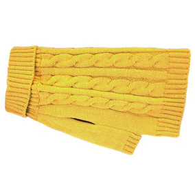 Charlton Cable Knit Mustard Sml