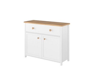 Charming Children's Sideboard Cabinet (H)900mm (W)1100mm (D)420mm - Organising Storage with Two Doors and a Drawer