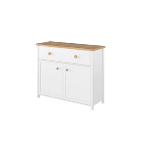 Charming Children's Sideboard Cabinet (H)900mm (W)1100mm (D)420mm - Organising Storage with Two Doors and a Drawer