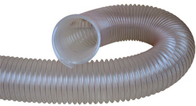 CHARNWOOD 10m length of Flexible Dust & Chip Extractor Hose 100mm Dia.