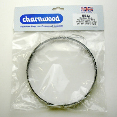 CHARNWOOD BB20 BANDSAW BLADE 1712MM X 1/4"  X 6TPI FOR W715, Made In UK