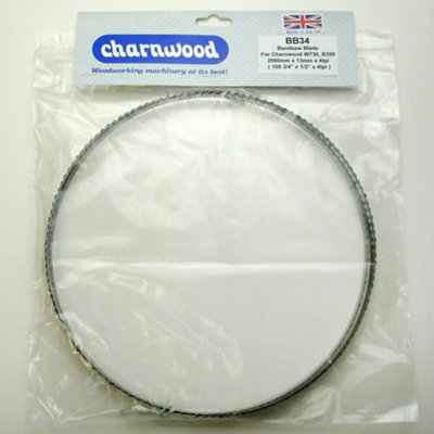 CHARNWOOD BB34 BANDSAW BLADE 2560MM X 1/2"  X 4TPI FOR B350, Made In UK