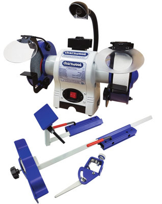 CHARNWOOD BG6P 6" Bench Grinder & Woodturners Chisel Sharpening System