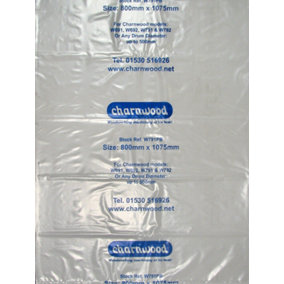 Charnwood Dust Extractor Collection Bags, Size 38'' x 47'', Pack of 10