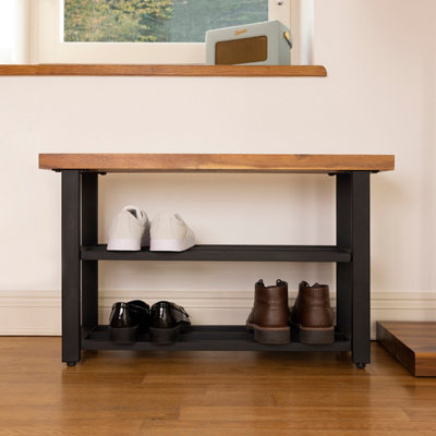 Two tier deals shoe bench