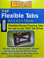 Charnwood T4F Flexible Picture Framing Tabs, Pack of 2500, Use With T225 Driver