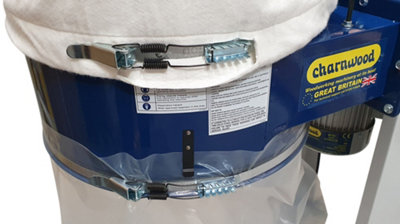 CHARNWOOD W691STRAP Quick Action Dust Extractor Bag Clamp 500mm Dia.