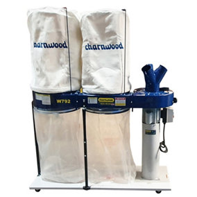 CHARNWOOD W792 Professional Dust Extractor, Double Bag, 2200w, 240v