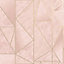 Charon Geometric Wallpaper Pink Holden 91144