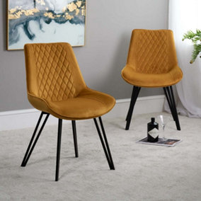 Chase Upholstered Dining Chair (Set of 2) - Gold