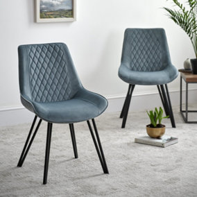 Chase Upholstered Dining Chair (Set of 2) - Light Blue