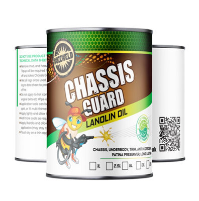 Chassis Guard 2500ml Lanolin Underseal Clear Rustproofing