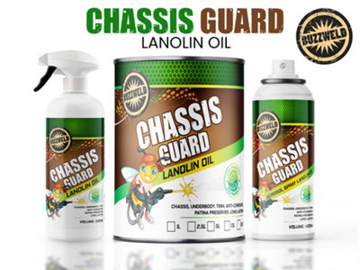 Chassis Guard 2500ml Lanolin Underseal Clear Rustproofing