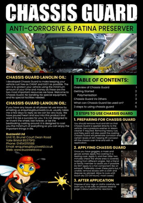 Chassis Guard 2500ml Lanolin Underseal Clear Rustproofing