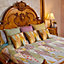 Chateau Wallpaper Museum King Bed Set