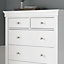Chateaux White 5 Drawer Chest Only