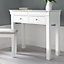 Chateaux White Dressing Table With Stool