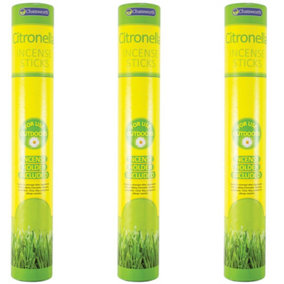 Chatsworth Citronella Incense Sticks, 30 Pack (Pack of 3)