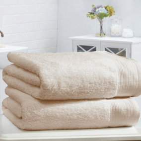 Chatsworth Egyptian Cotton 2 Piece Towel Bale - Buscuit