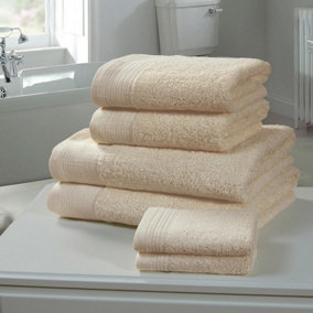 Chatsworth Egyptian Cotton 6 Piece Towel Bale - Buscuit