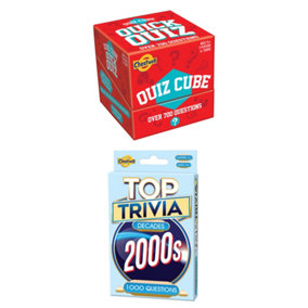 Cheatwell Games Quiz Cube Quick Quiz and Top Trivia 2000's Bundle