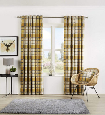 Maple Checks Quilted Curtains NCU0NXD1680