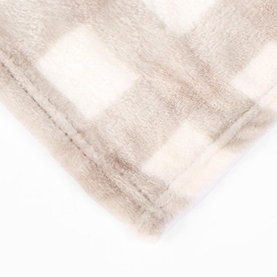 Check Gingham Ultra Soft Fleece Throw Over Blanket Sofa - 3
