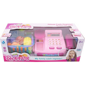 Checkout Cash Register Till Supermarket Accessories Toy Girls Kids Fun Xmas Gift