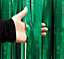 Cheetah Metallic Event Party Photo Backdrop Tinsel Curtain 2M x 1M Green