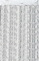 Cheetah Metallic Party Event Backdrop Tinsel Curtain 3M x 1M Silver