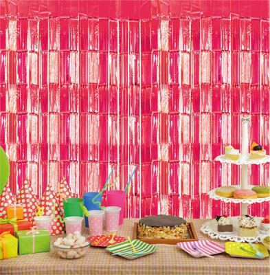 Cheetah Metallic Party Event Photo Backdrop Tinsel Curtain 2.5M x 1M