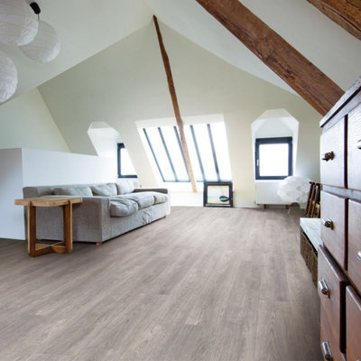 CheEx Glamour Oak Grey Wood Effect Click Laminate Flooring-Plank (8mm ...