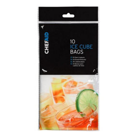 Chef Aid Ice Cube Bags (Pack of 10) Clear (One Size)