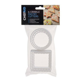Chef Aid Pastry Cutters (Pack of 6) White (One Size)
