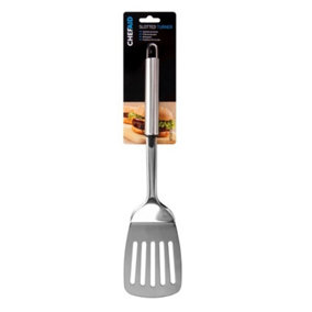 Chef Aid Slotted Turner Silver (28 x 12 x 4cm)