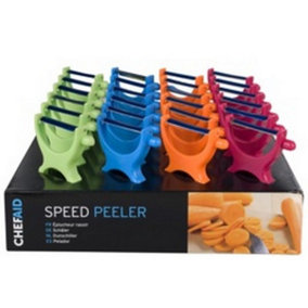 Chef Aid Speedy Peeler (Pack of 24) Multicoloured (One Size)