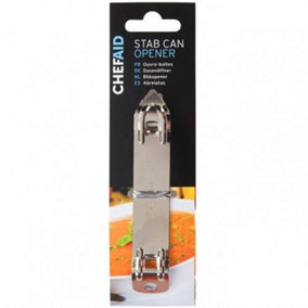 Chef Aid Stab Can Opener Chrome (16 x 6.5 x 0.5cm)