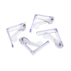 Chef Aid Table Cloth Clips (Pack of 4) Clear (One Size)