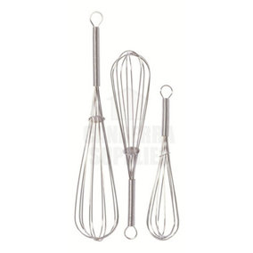 Chef Aid Whisks (Set of 3) Silver (One Size)