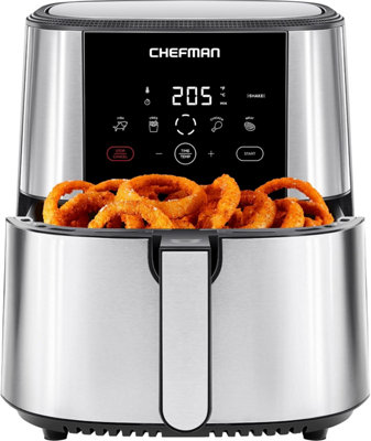 Chefman Stainless Steel 7.5 Litre Family size Air Fryer DIY at B Q