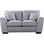 Chelsea 164cm Wide Light Grey Herringbone Fabric 2 Seat Sofa with Scatter Cushions Included