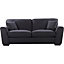Chelsea 204cm Wide Charcoal Grey Herringbone Fabric 3 Seat Sofa with Scatter Cushions Included