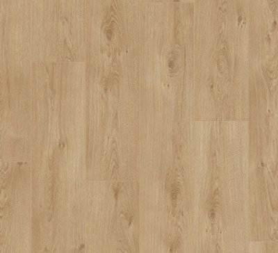 Chelsea 8mm Laminate, 1260mm x 192mm planks (Traditional Oak, Pack of 2)