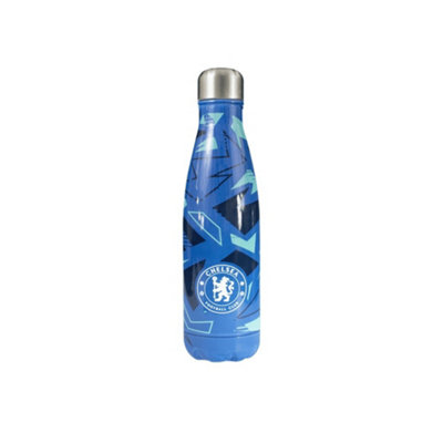 Chelsea FC Crest Stainless Steel 500ml Water Bottle Royal