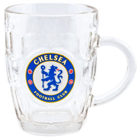 Chelsea FC Dimple Gl Tankard Clear (One Size)