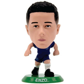 Chelsea FC Enzo Fernandez SoccerStarz Football Figurine Blue/Red/Gold (One Size)