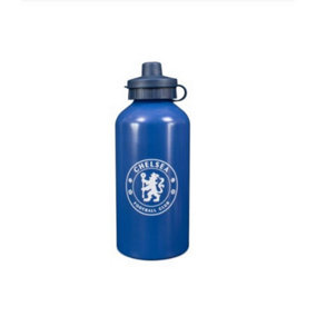Chelsea FC Matte Aluminium Water Bottle Royal Blue/White (One Size)
